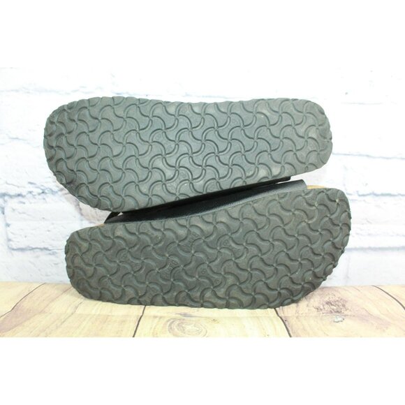*Birkenstock Milano Black Leather Adjustable Double Buckle Sandals Size 12 Inch. - Picture 9 of 9